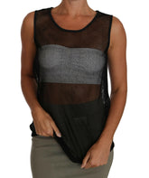 Dolce & Gabbana Black Mesh Transparent Blouse T-shirt -   -  Dolce & Gabbana.